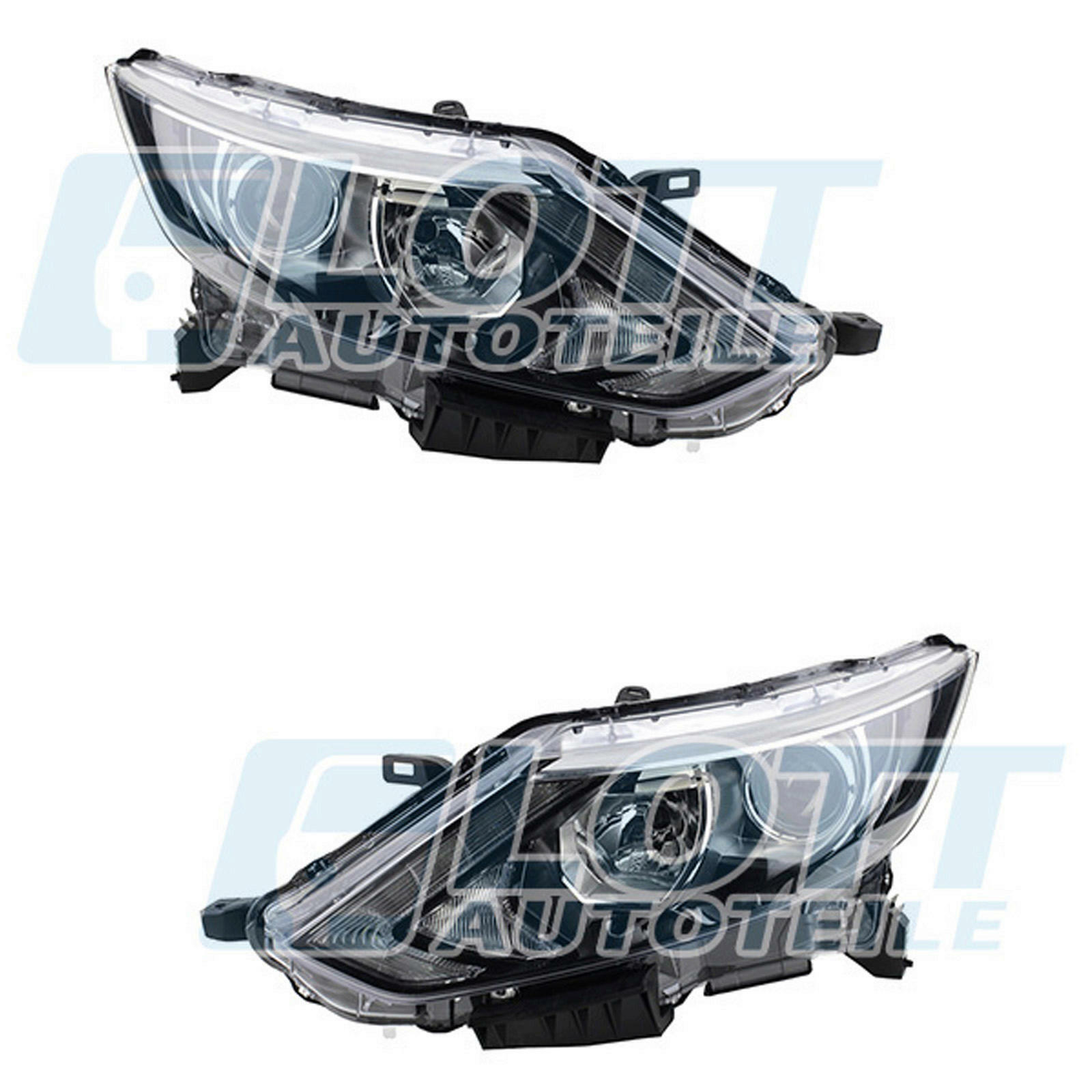 Hauptscheinwerfer H11 H7 links + rechts passend für Nissan Qashqai 2 bis...
