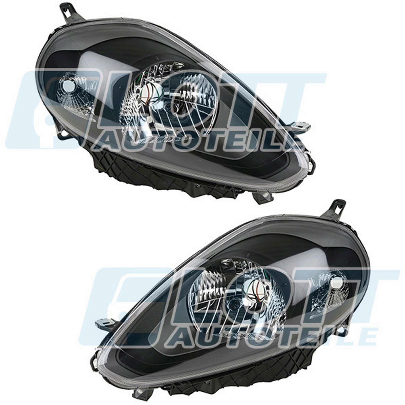 Hauptscheinwerfer H4 links + rechts passend f&uuml;r Fiat Punto EVO 1.4 1.2 1.3