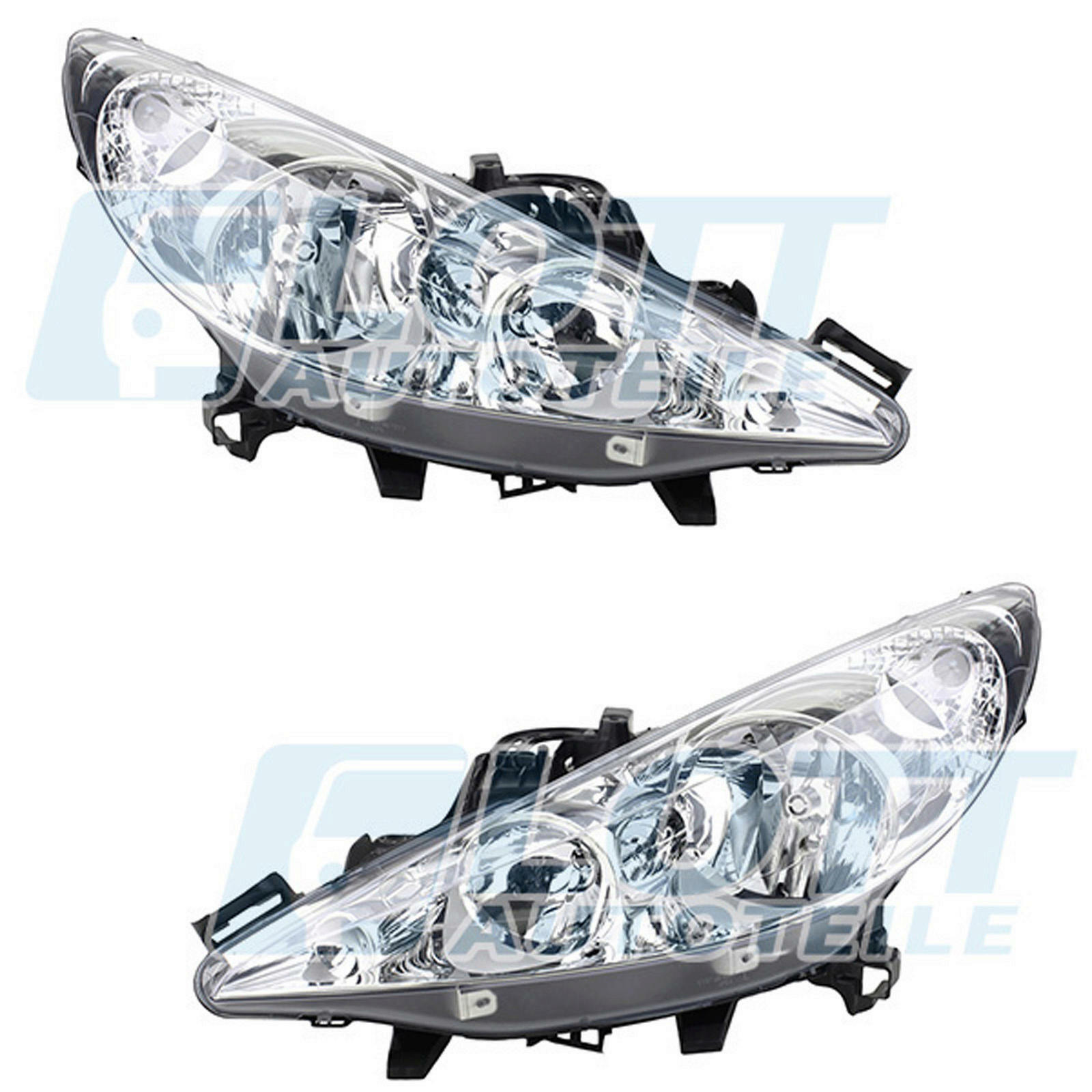 Hauptscheinwerfer H1 H7 links + rechts passend für Peugeot 207 1.6 207 2...