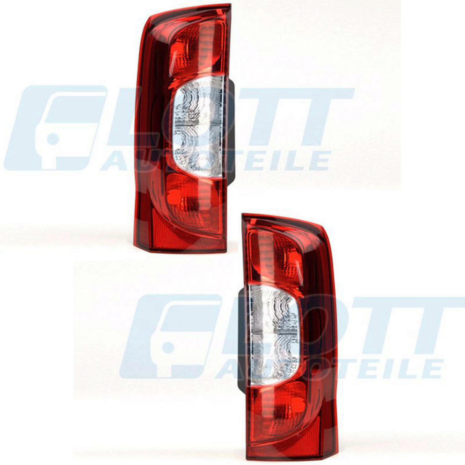 2x Heckleuchte links + rechts passend f&uuml;r Fiat Qubo 1.4 1.3 Citroen Nemo Fiorino