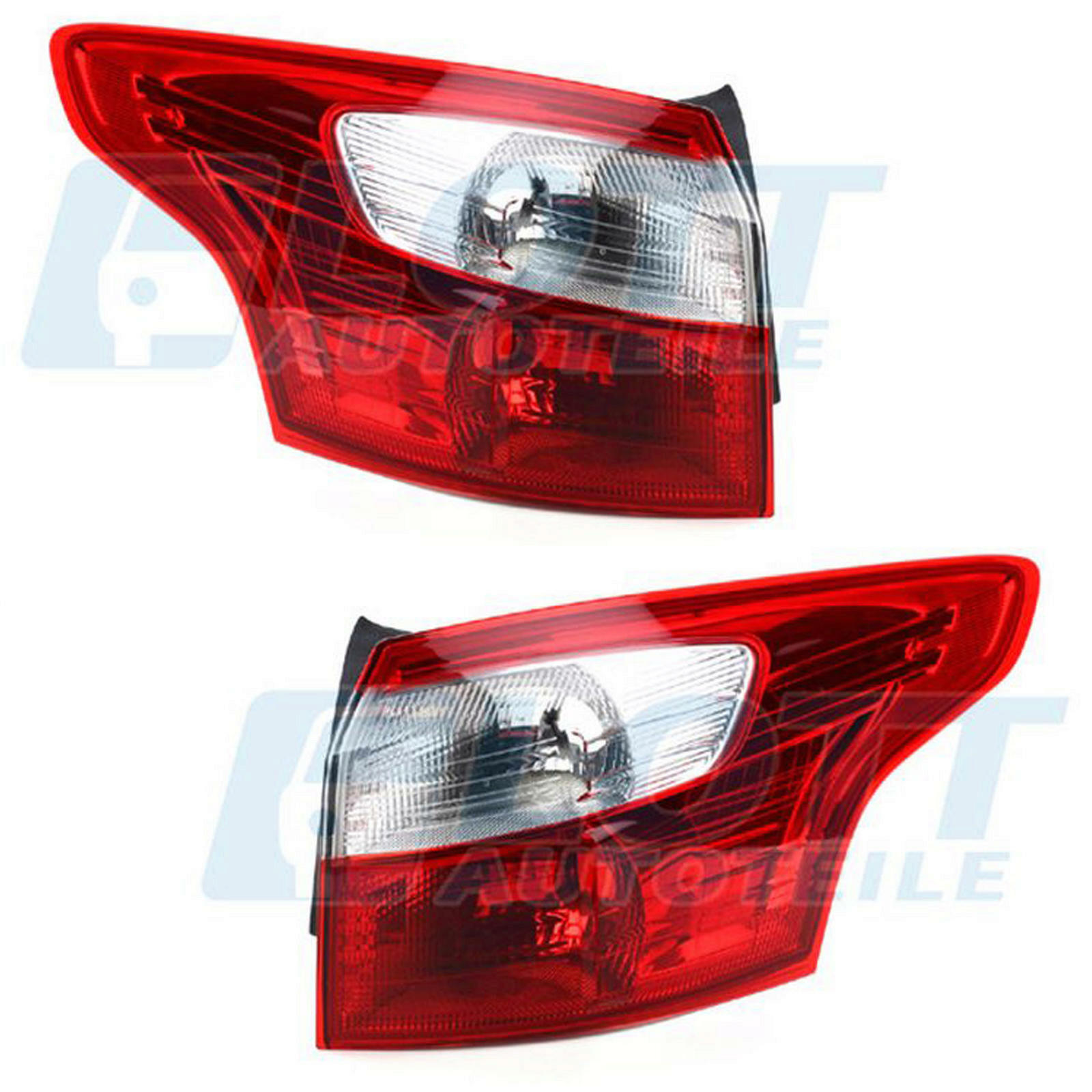 2x Heckleuchte links + rechts au&szlig;en passend f&uuml;r Ford Focus 3 1.0 BJ bis 09/2014