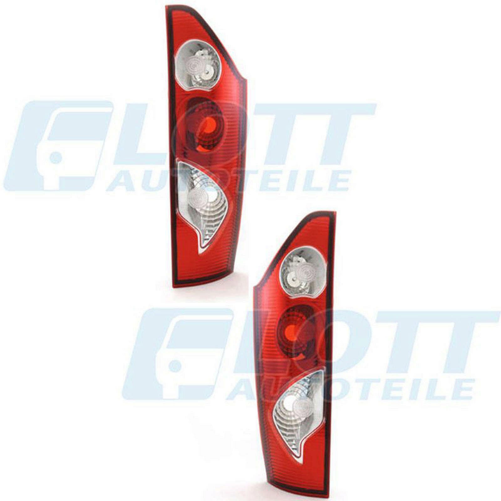 2x Heckleuchte links + rechts passend für Renault Kangoo 1.5 2 BJ bis 04/2013