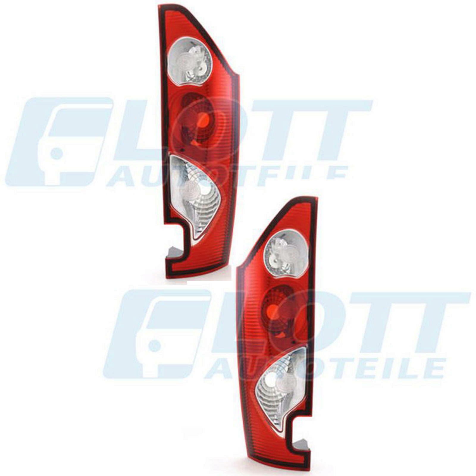 2x Heckleuchte links + rechts passend für Renault Kangoo 1.5 2 BJ bis 04/2013