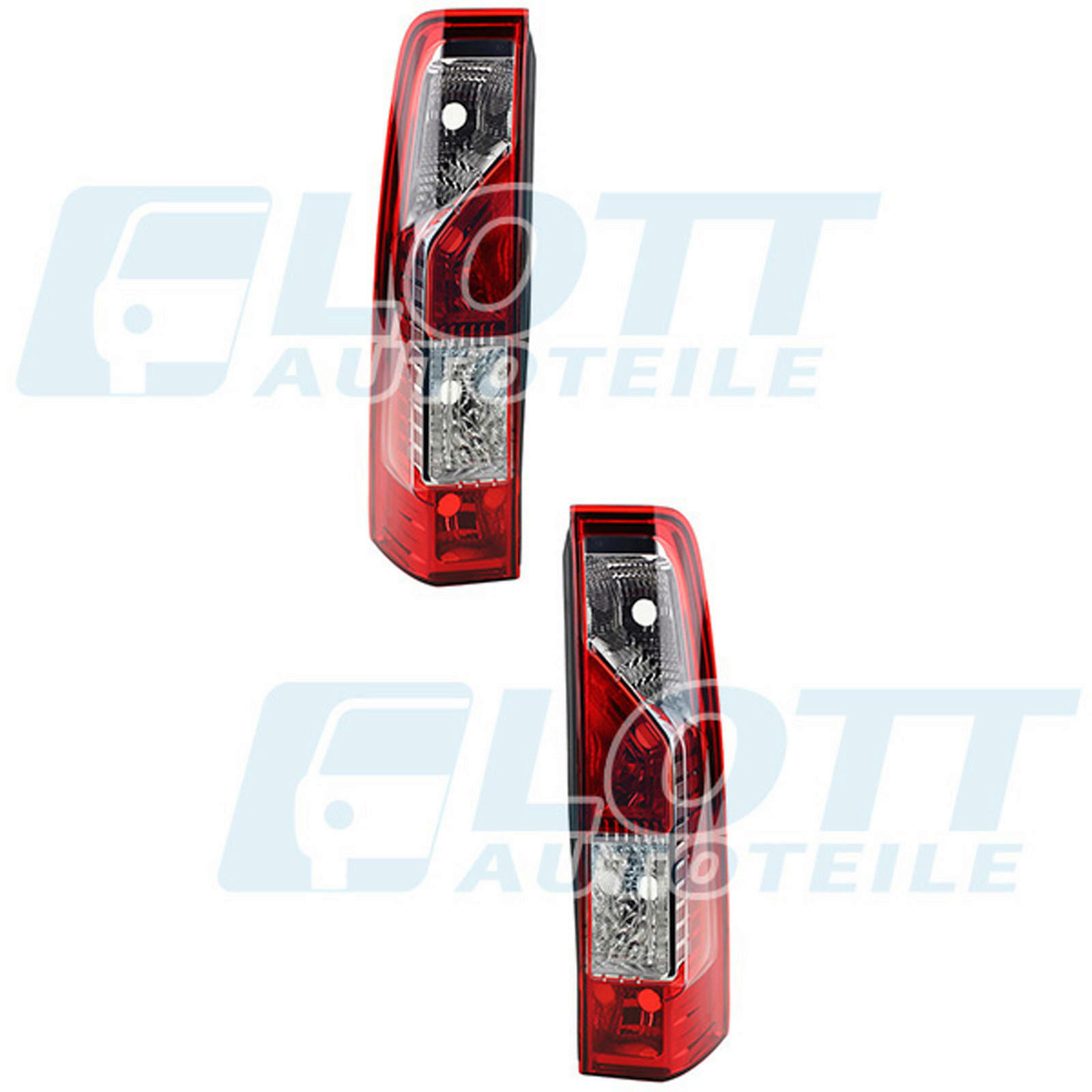 2x Heckleuchte links + rechts passend f&uuml;r Renault Master 3 2.3 125 Opel Movano