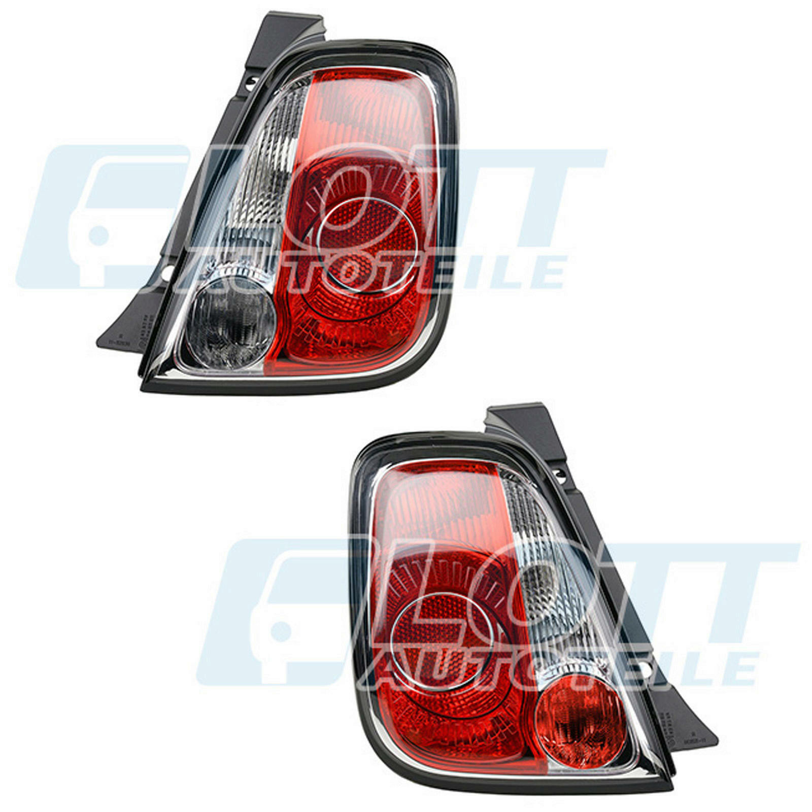 2x Heckleuchte links + rechts passend f&uuml;r Fiat 500 1.2 1.4 0.9 BJ bis 06/2015