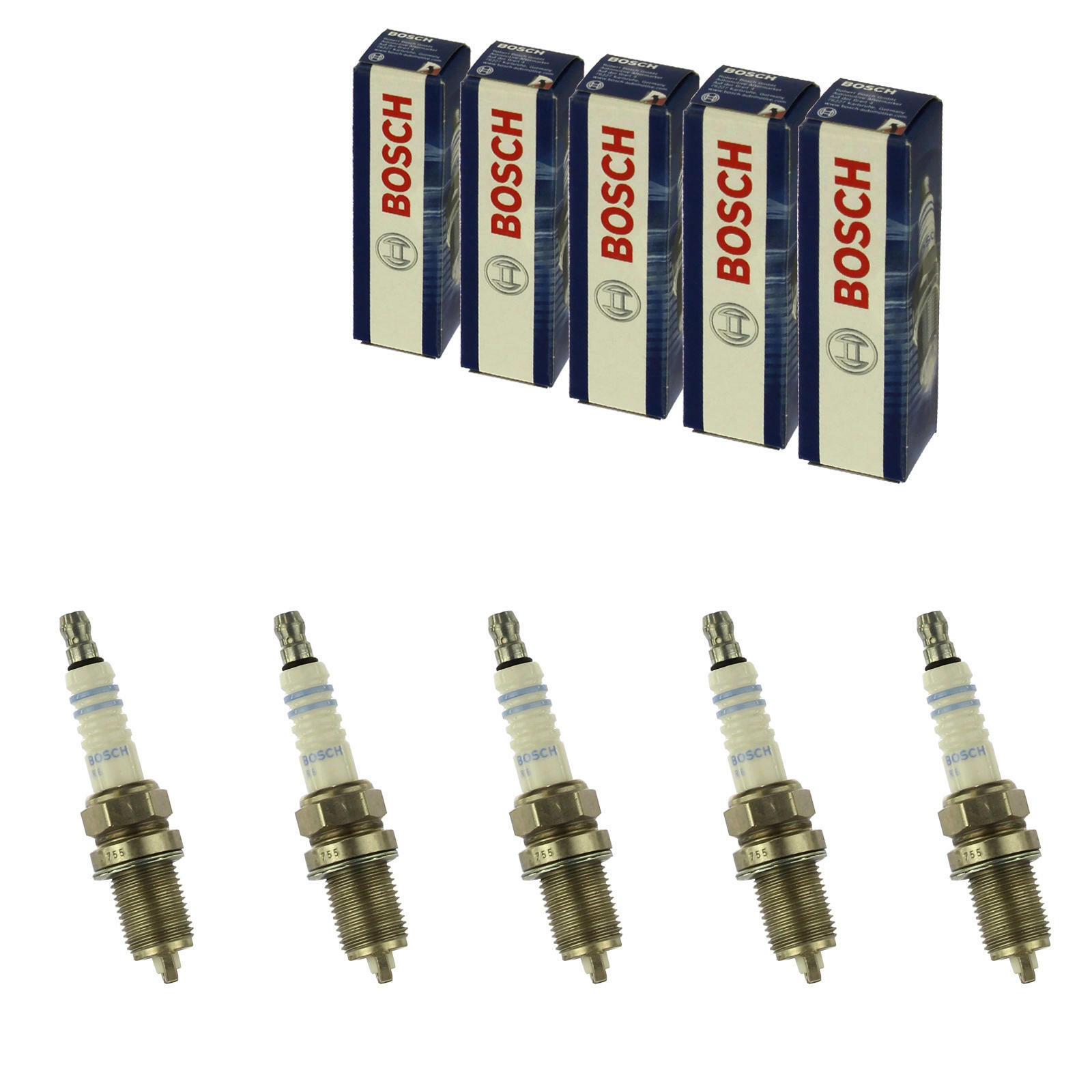 5x BOSCH Zündkerze Zuendkerze Iridium Set / 0 242 240 653 / 5-Zylinder