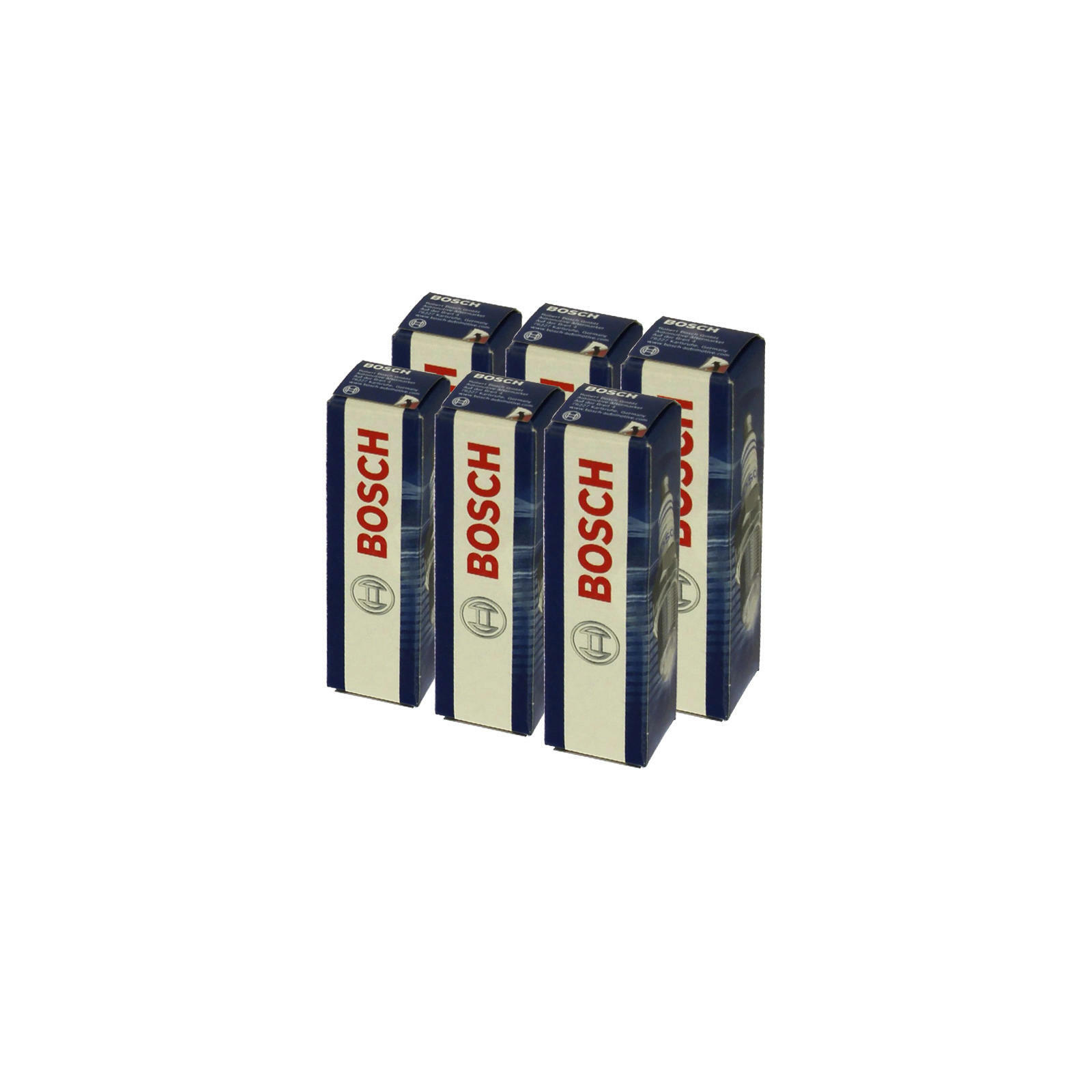 6x BOSCH Zündkerze Zuendkerze Iridium Set / 0 242 240 653 / 6-Zylinder