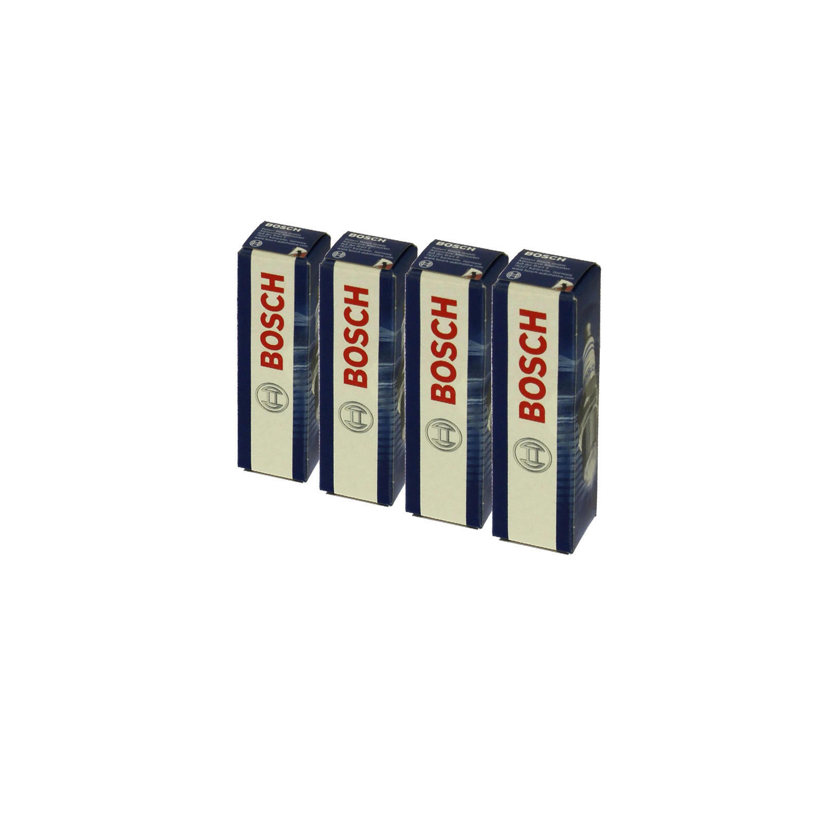 4x BOSCH Zündkerze Zuendkerze Double Platinum Set / 0 242 245 576 / 4-Zylinder