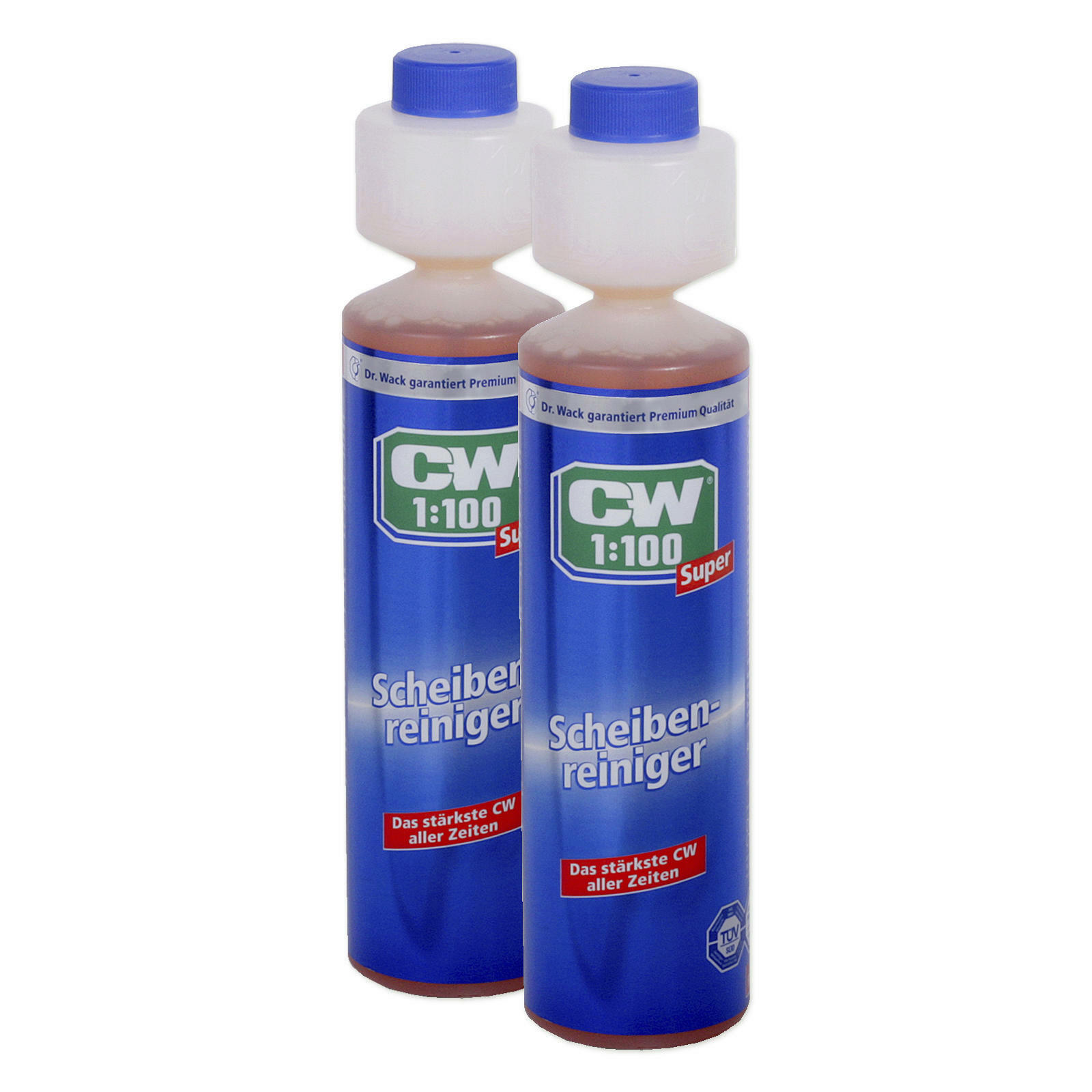 2x Dr.Wack CW1:100 SUPER Scheibenreiniger 250ML Konzentrat Anti-Kalk -Formel