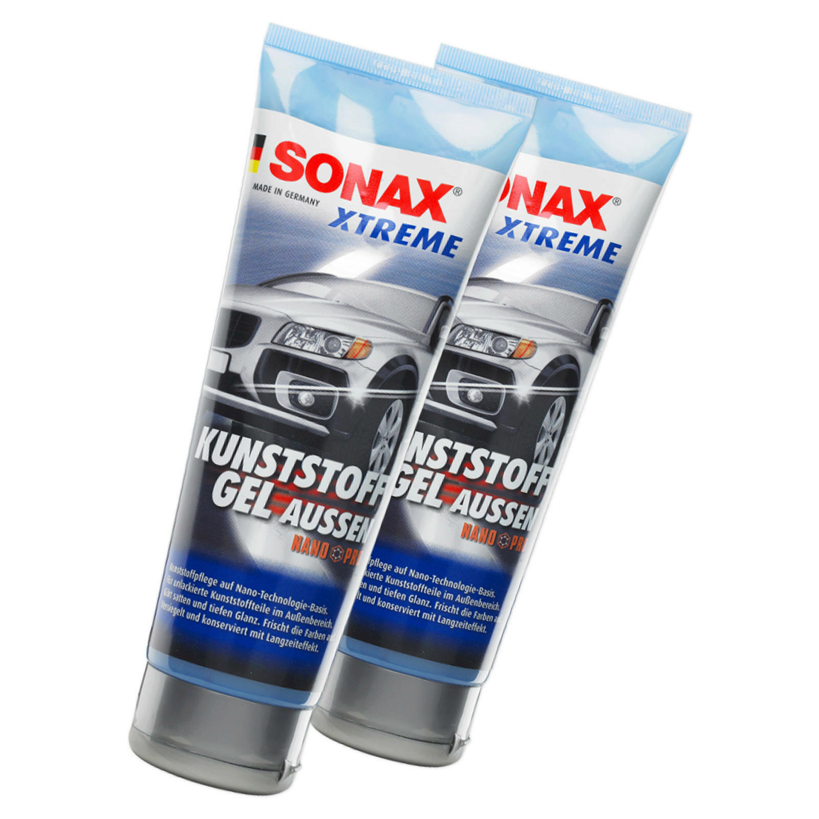 2x SONAX XTREME KunststoffGel Außen NanoPro Politur Kunstoffpolitur 250ml