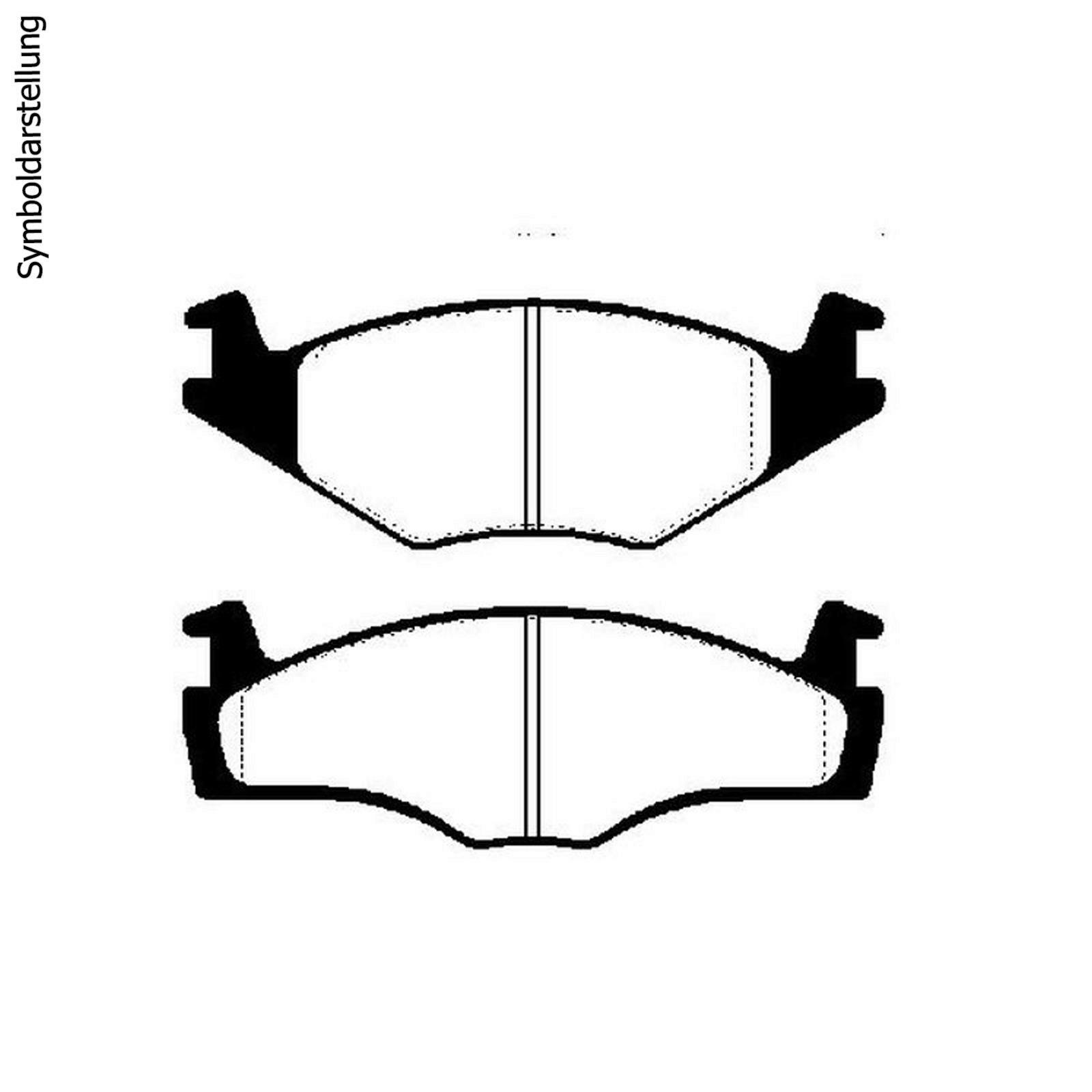 Bremsbel&auml;ge Bremsbelagsatz Kl&ouml;tze vorne Golf 3 Renault Twingo + Montagepaste