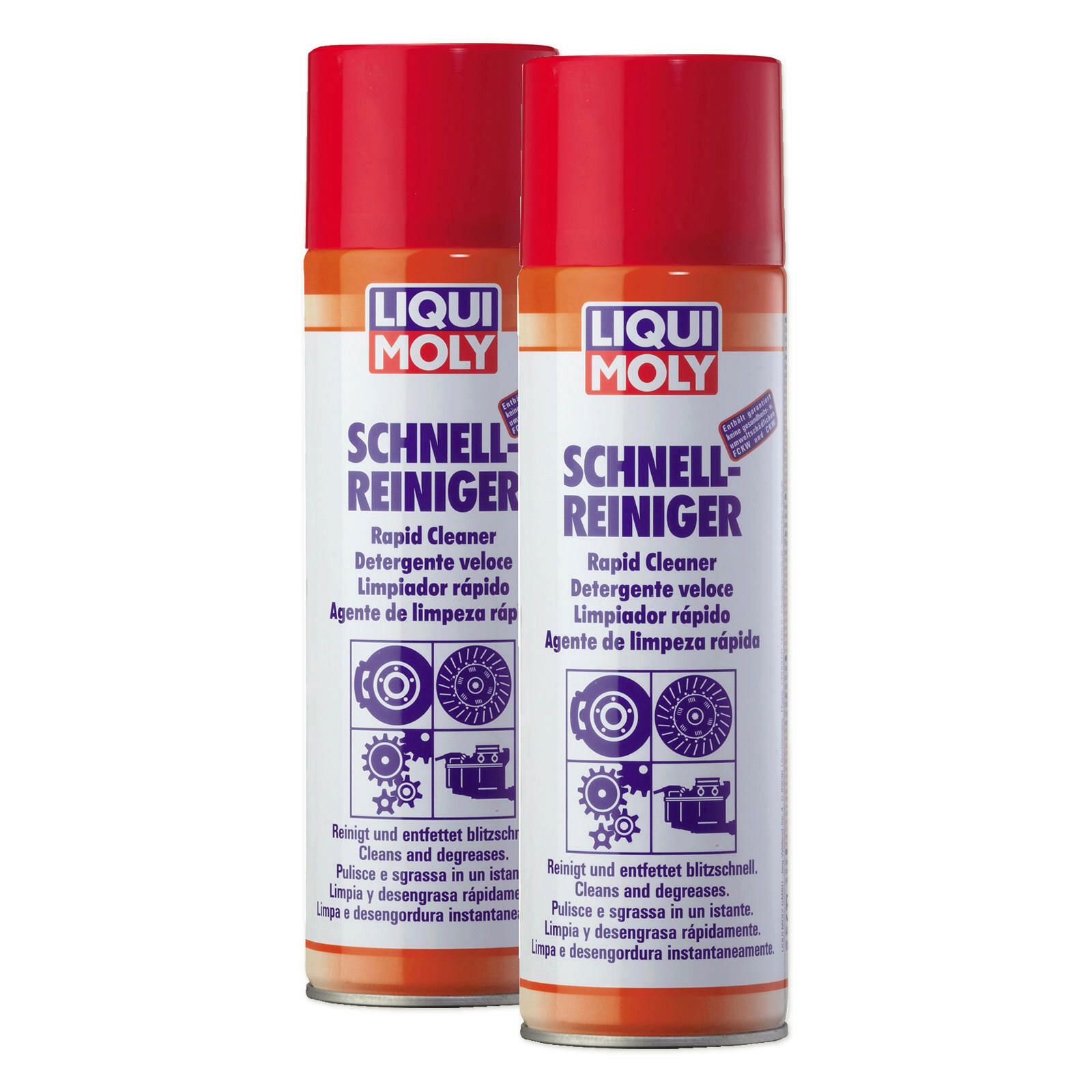 2x Original Liqui Moly Schnell-Reiniger (Spray) 500ml Bremsenreiniger 3318