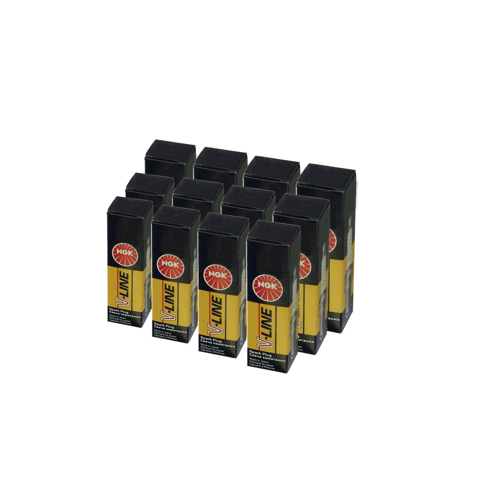 12x NGK Zündkerze Zuendkerze V-Line 20 BKR6EK Set // 4388 / 12-Zylinder
