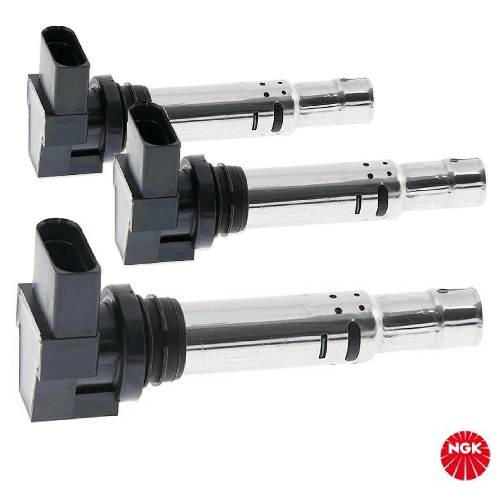 3x NGK Zündspule 4-polig passend für VW Golf 4 5 Polo 9N Fabia Audi A3 1.2 1.4