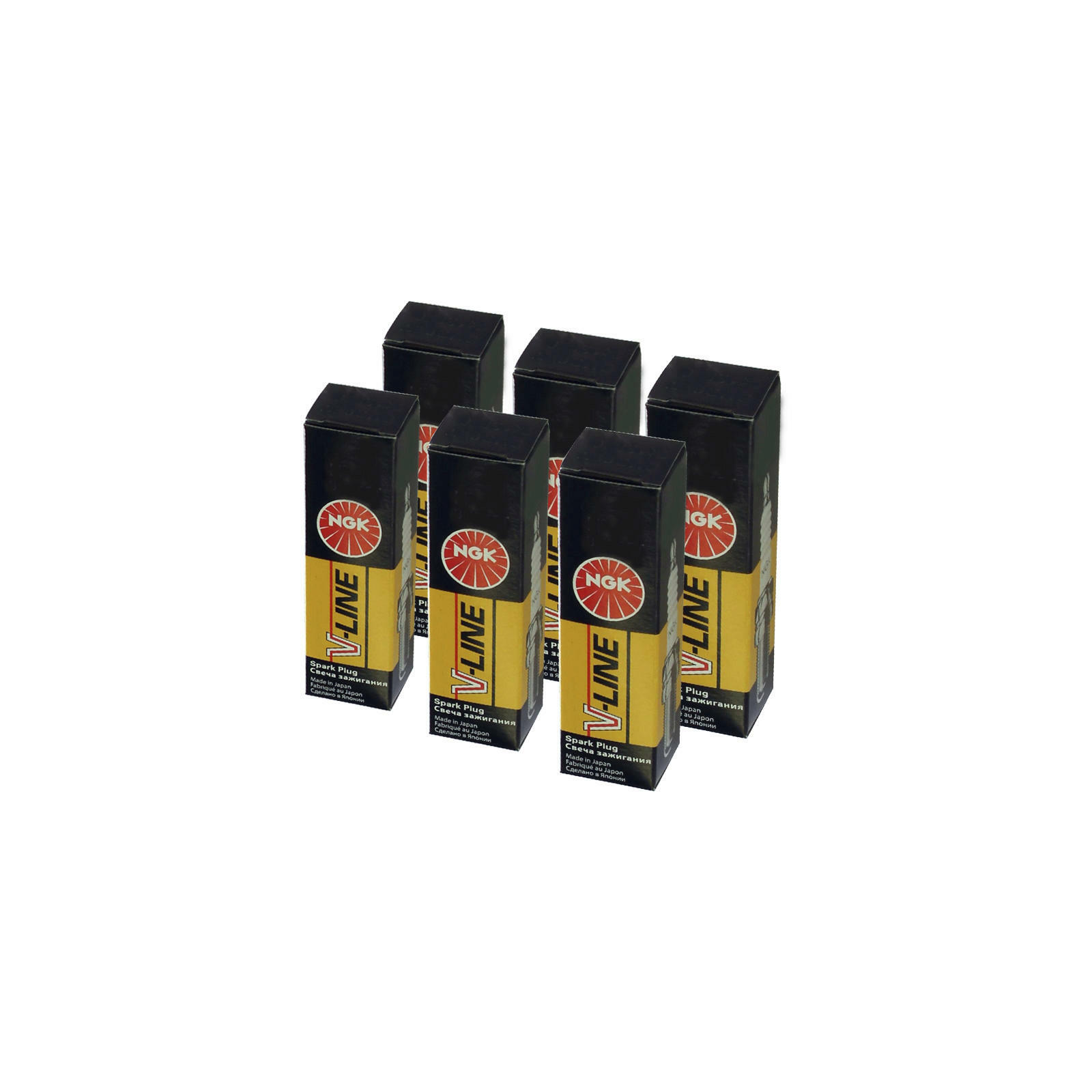 6x NGK Zündkerze Zuendkerze BKR5EK Set // 7956 / 6-Zylinder