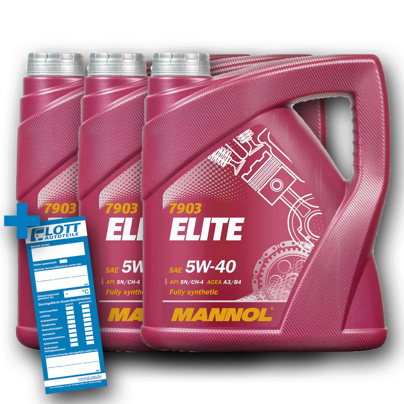 3x 4L Mannol Elite Motor&ouml;l SAE 5W-40 ACEA A3/B4 API SN/CH-4 MN7903-4