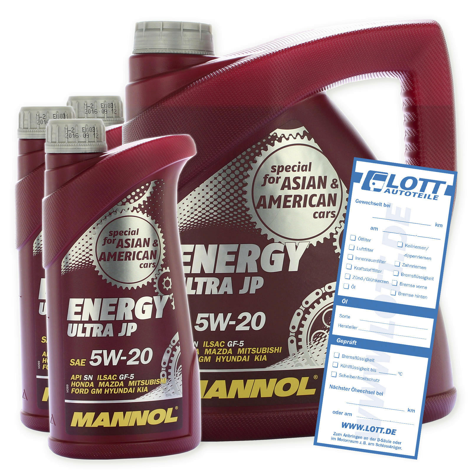 7L Mannol Energy Ultra JP SAE 5W-20 Motor&ouml;l passend f&uuml;r ACEA C5 ILSAC GF-6A MN7906-4