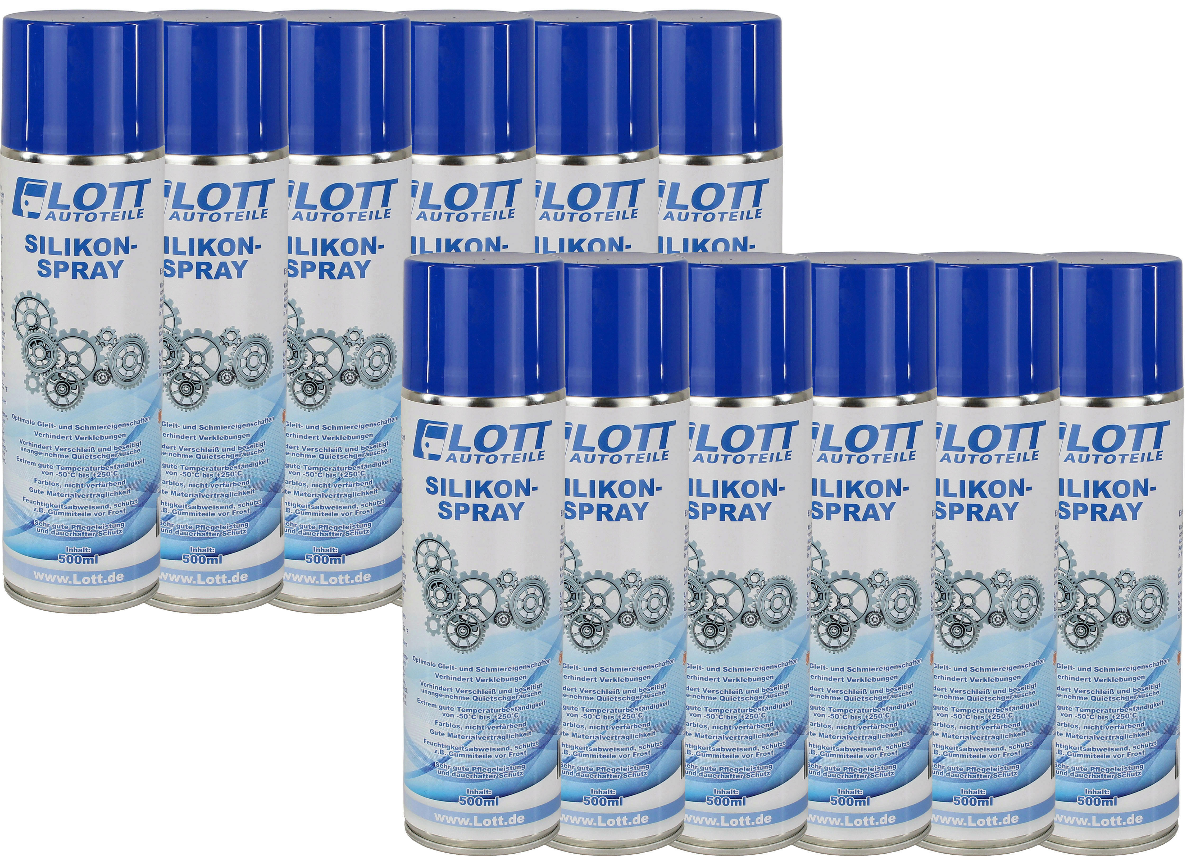 12x Lott Silikonspray 500m