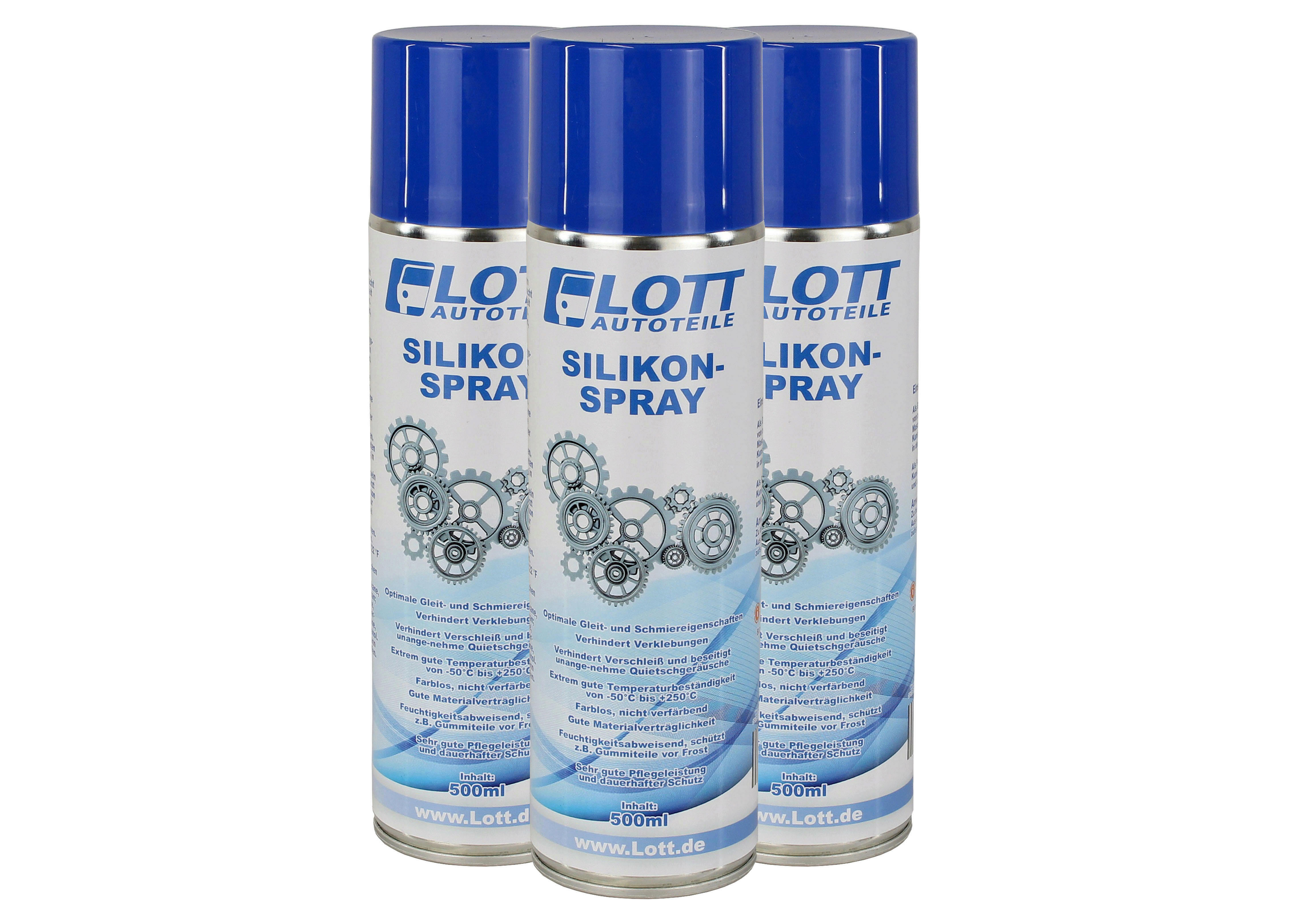 3x Lott Silikonspray 500ml