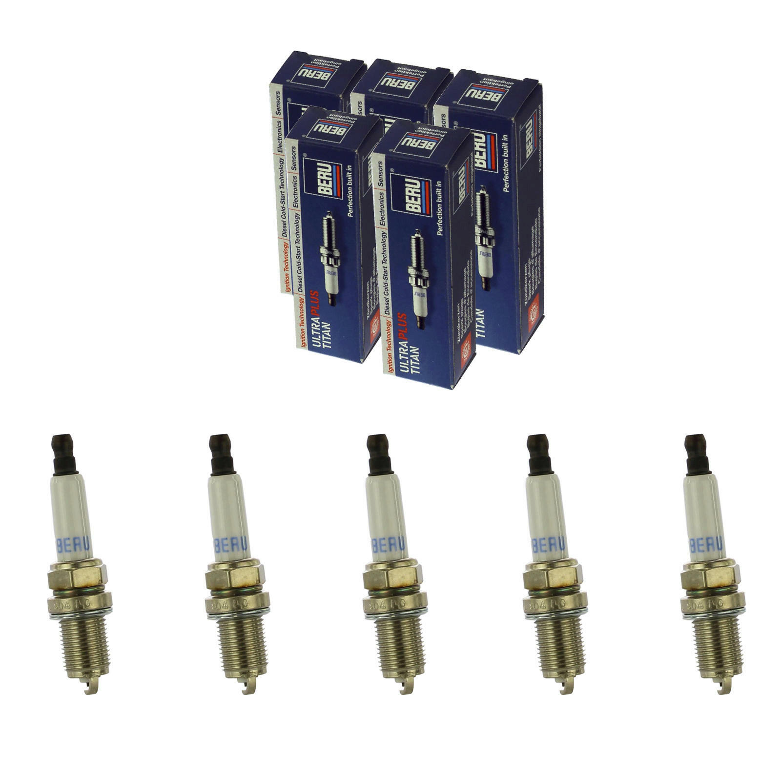 5x BERU Zündkerze Zuendkerze ULTRA Z193 // 14 FR-7 DU2 Set / 5-Zylinder