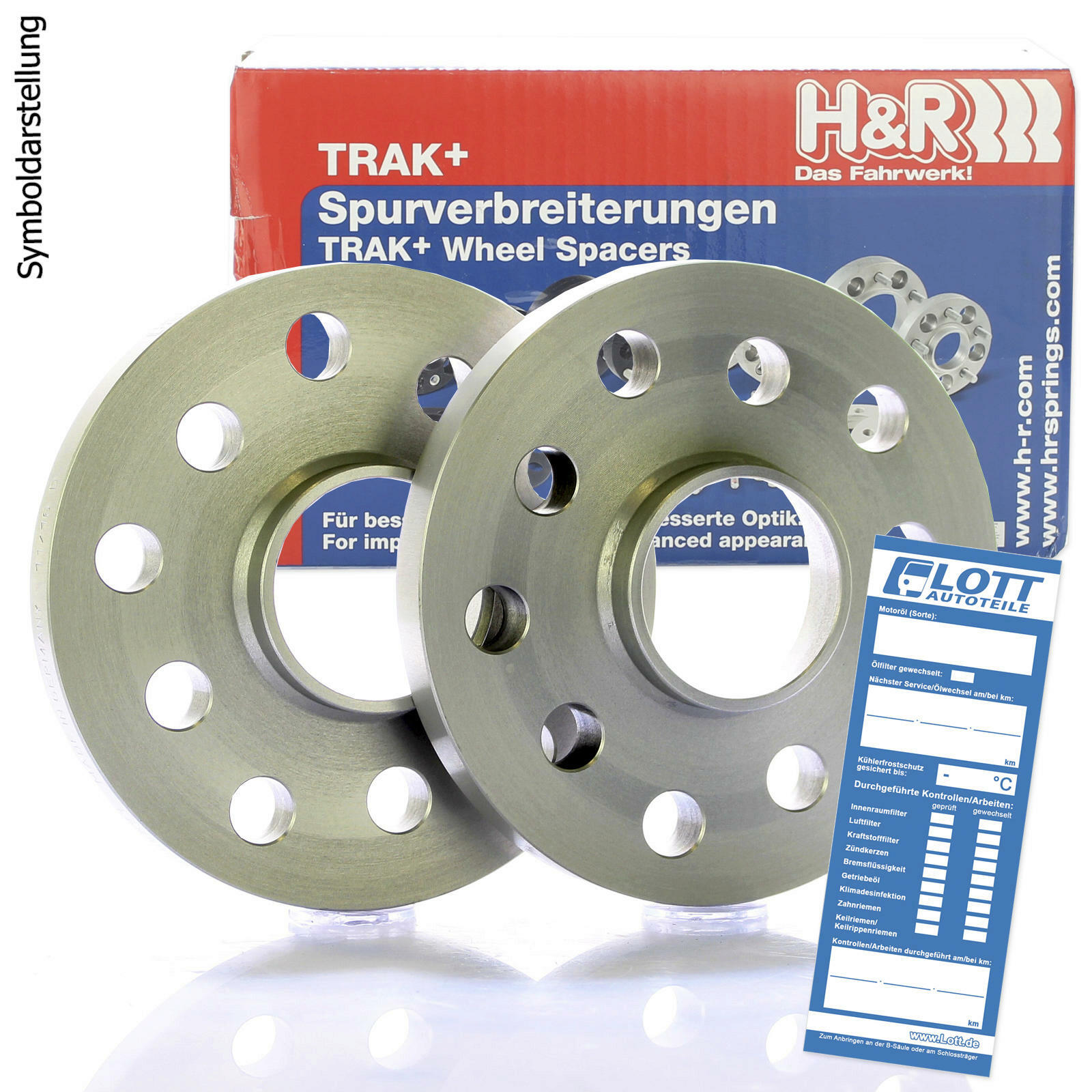 H&R DR Spurplatten Spurverbreiterung Distanzscheibe MZ Ø72,5 5x112 6mm // 2x3mm