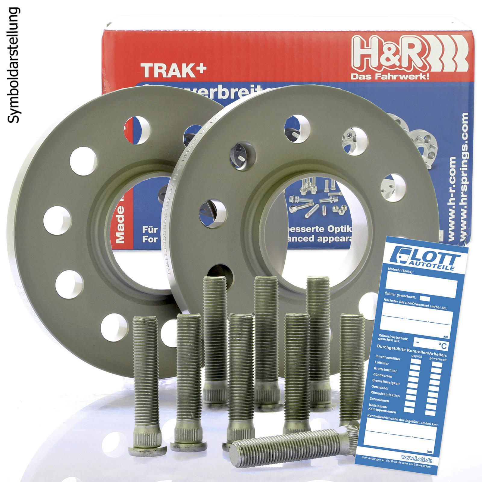 H&R DRS Spurplatten Spurverbreiterung Distanzscheibe Ø63,3 4x108 16mm // 2x8mm