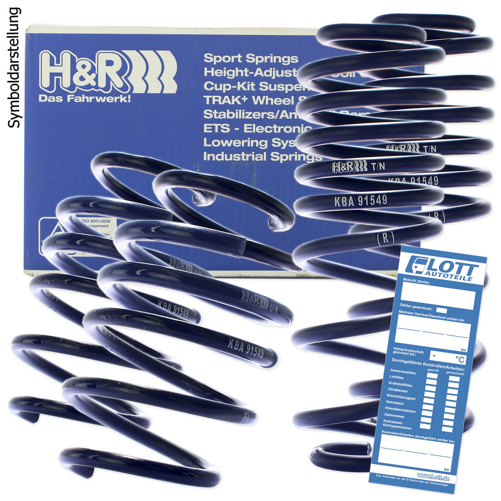 H&R Sport-Fahrwerk Tieferlegungssatz Federn / Tieferlegung VA 60mm / HA 40mm