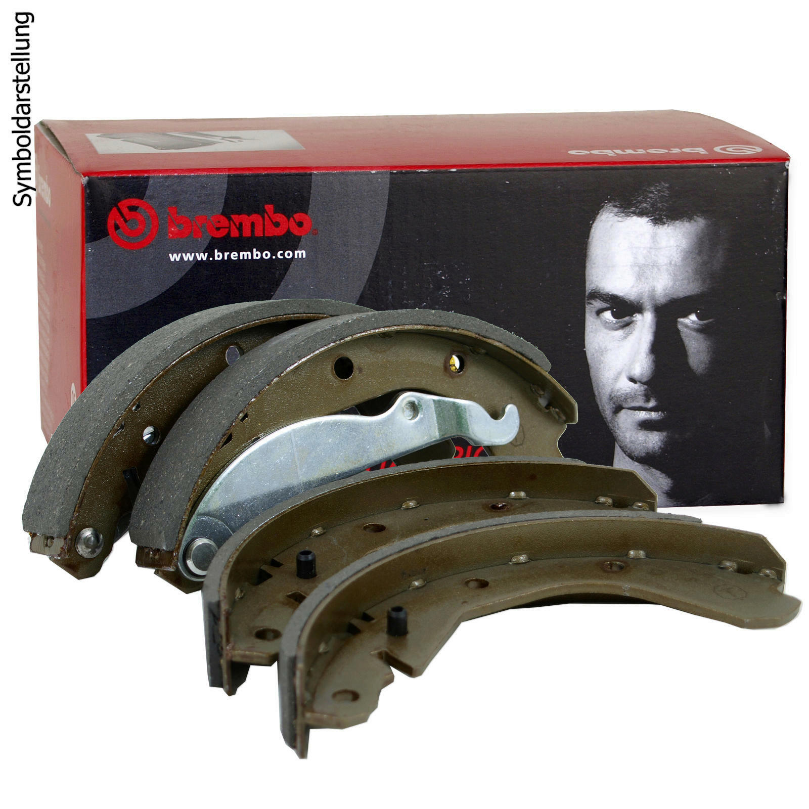 BREMBO Brake Shoe Set, parking brake ESSENTIAL LINE