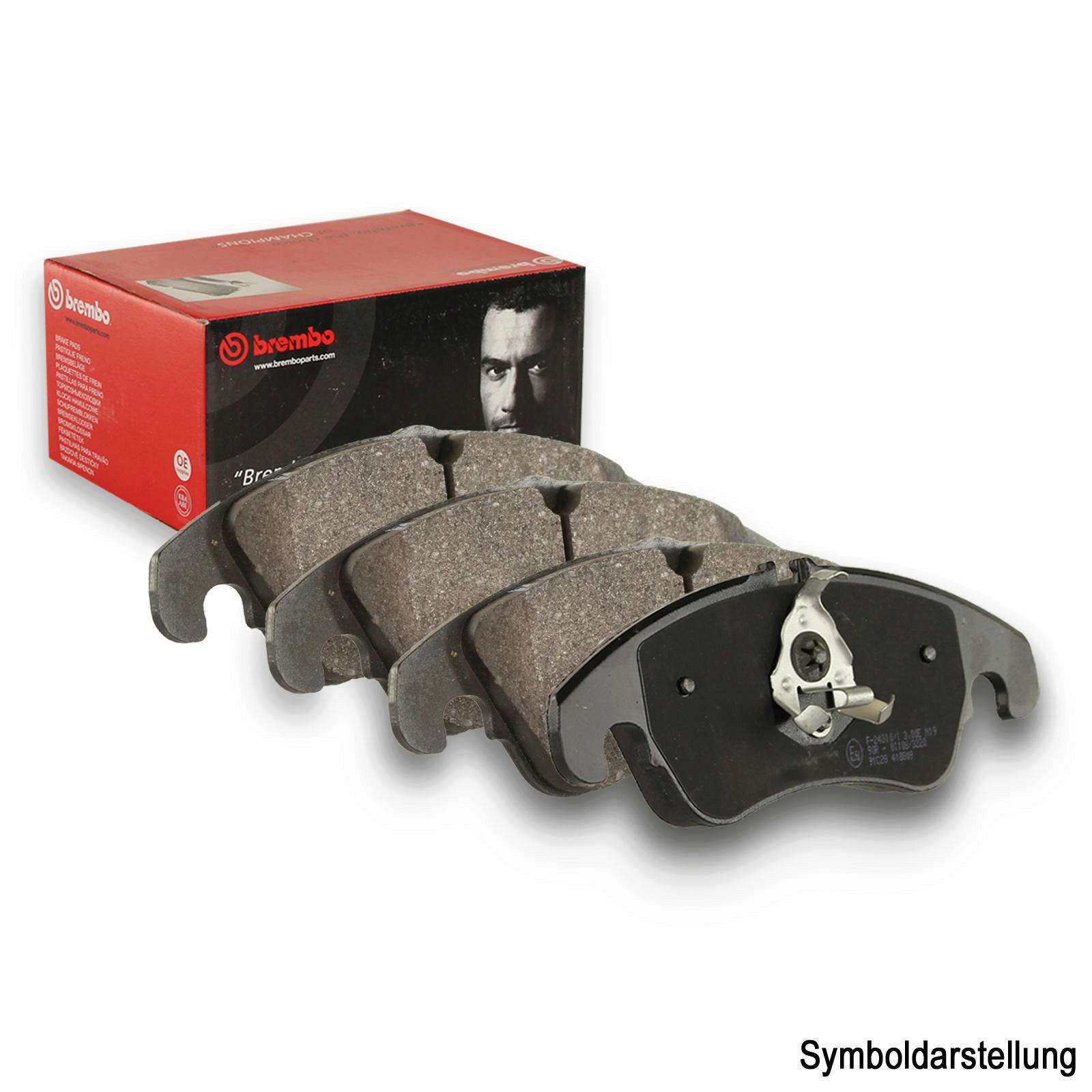 BREMBO 4x Bremsbeläge Bremsbelagsatz BREMSBELÄGE, RICHTUNGSGEBUNDEN