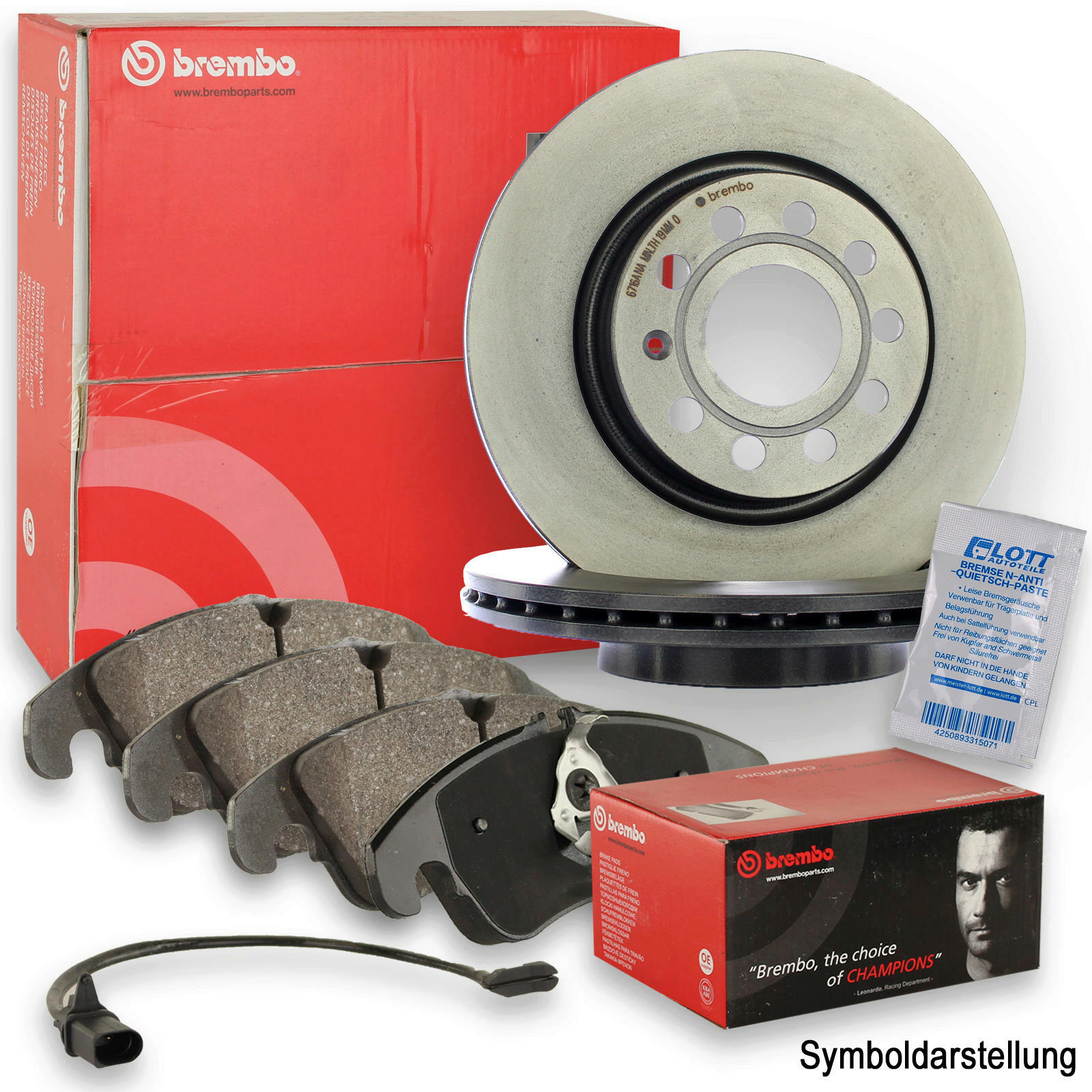 BREMBO BREMSSCHEIBEN + BREMBO BREMSBELÄGE