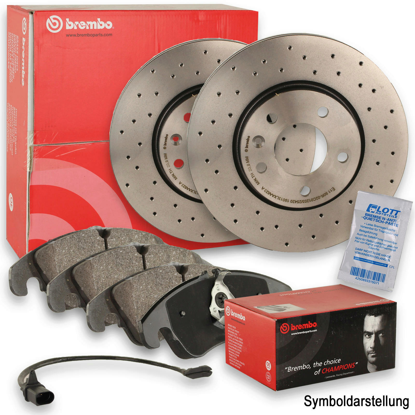 Bremsscheiben/Bremsen + Beläge + Bremsbacken Set vorne + hinten