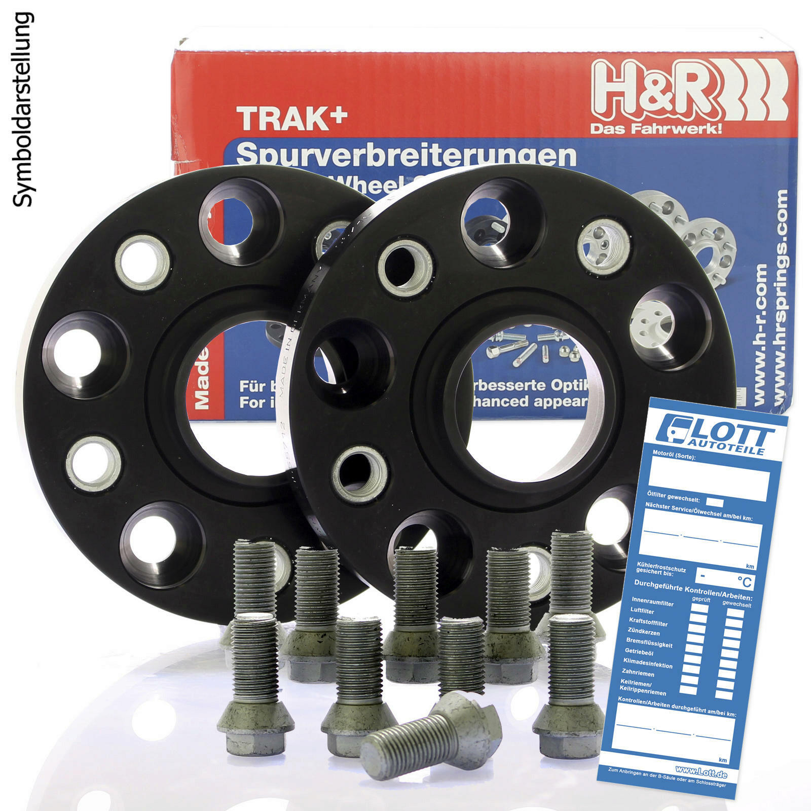 H&R DRA Spurplatten Spurverbreiterung Distanzscheibe Ø66,5 5x112 100mm // 2x50mm