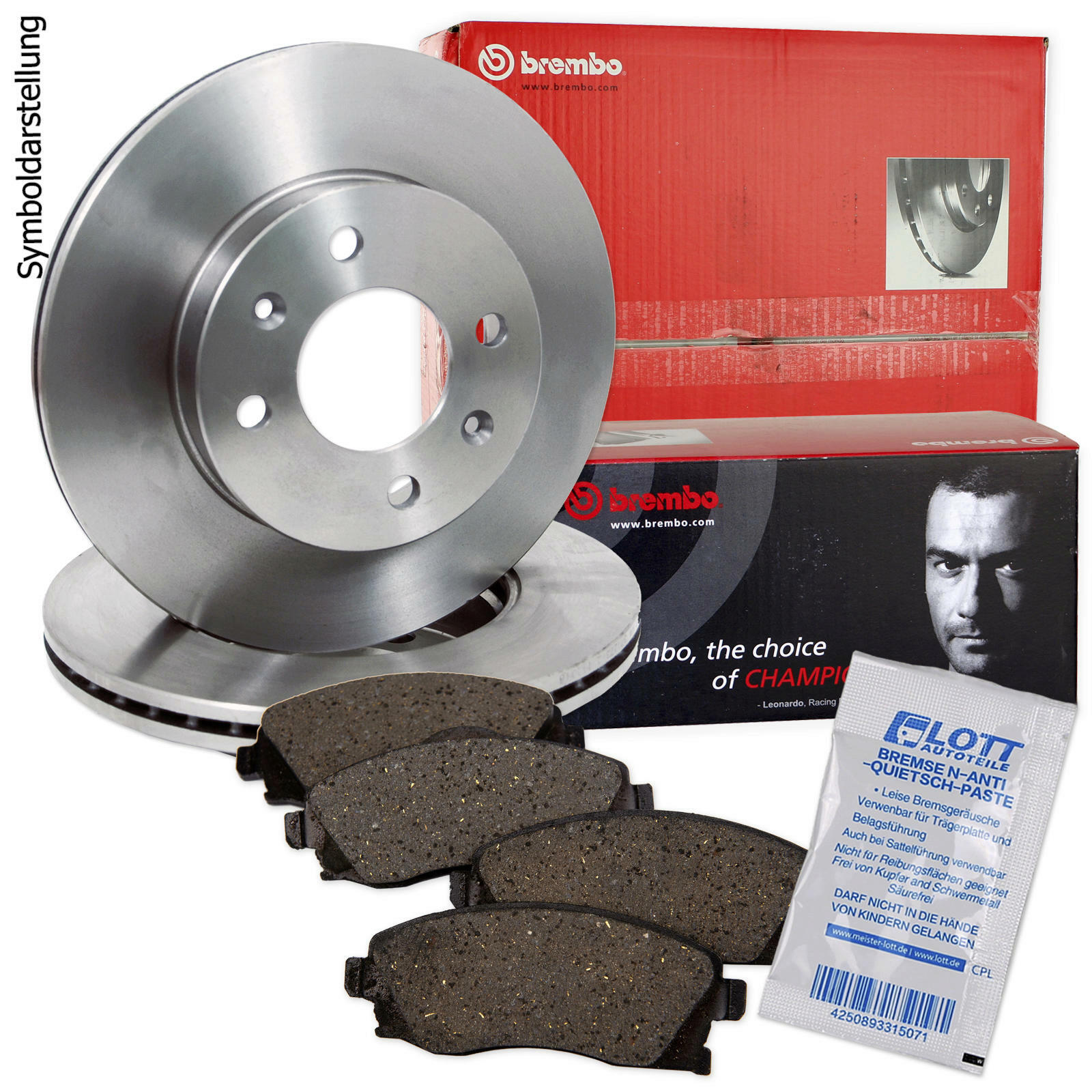 BREMBO BREMSSCHEIBEN + BREMBO BREMSBEL&Auml;GE