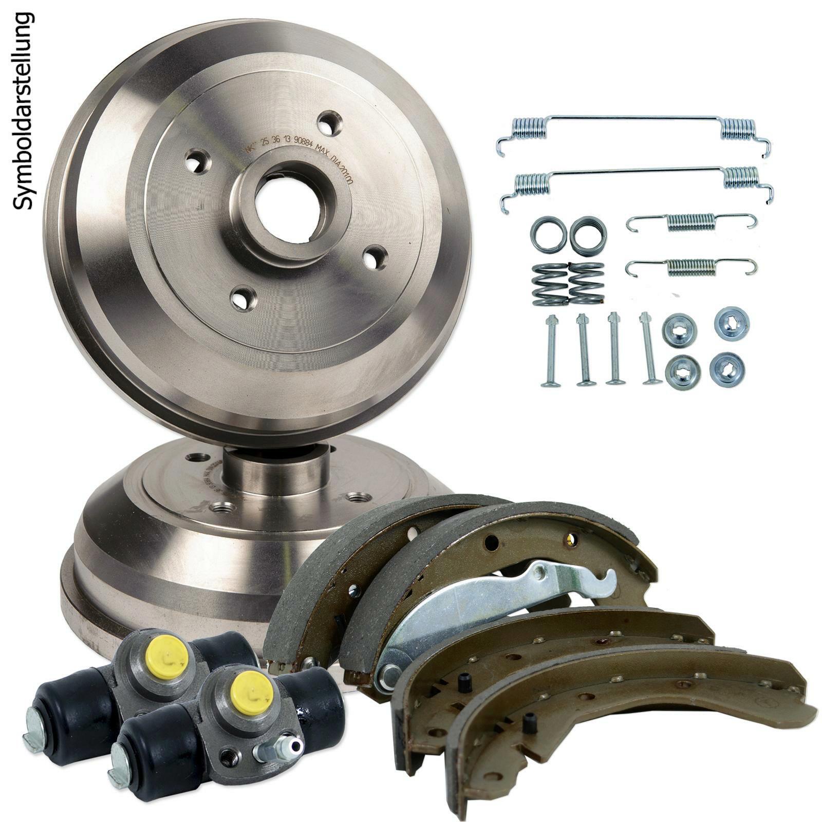 BREMSBACKENKIT TROMMELBREMSE+FEDERN+RADBREMSZYLINDER HINTEN FIAT