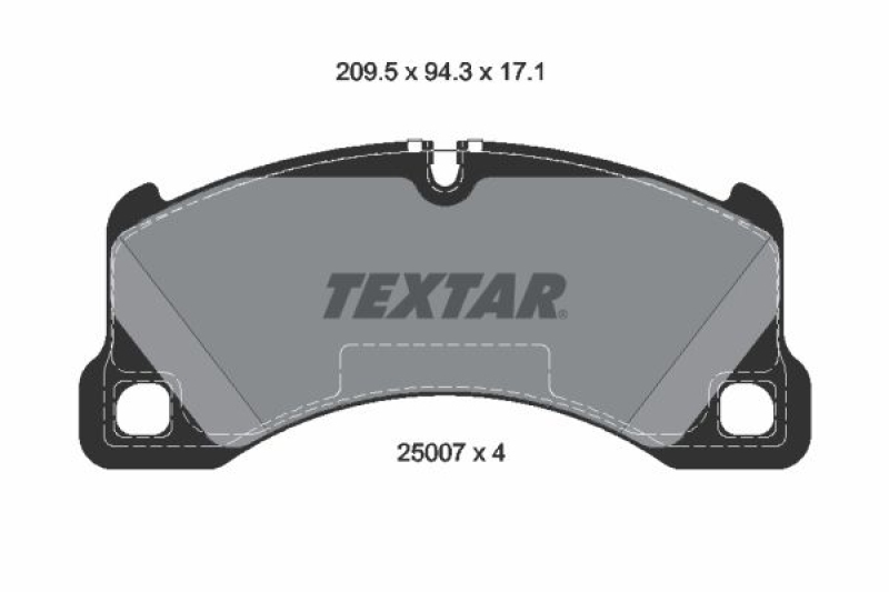 TEXTAR Bremsbelagsatz, Scheibenbremse