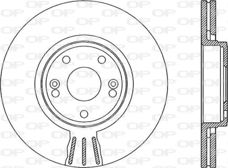 2x OPEN PARTS Bremsscheibe