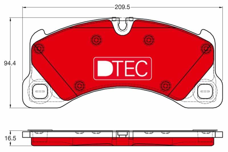 TRW Bremsbelagsatz, Scheibenbremse DTEC COTEC