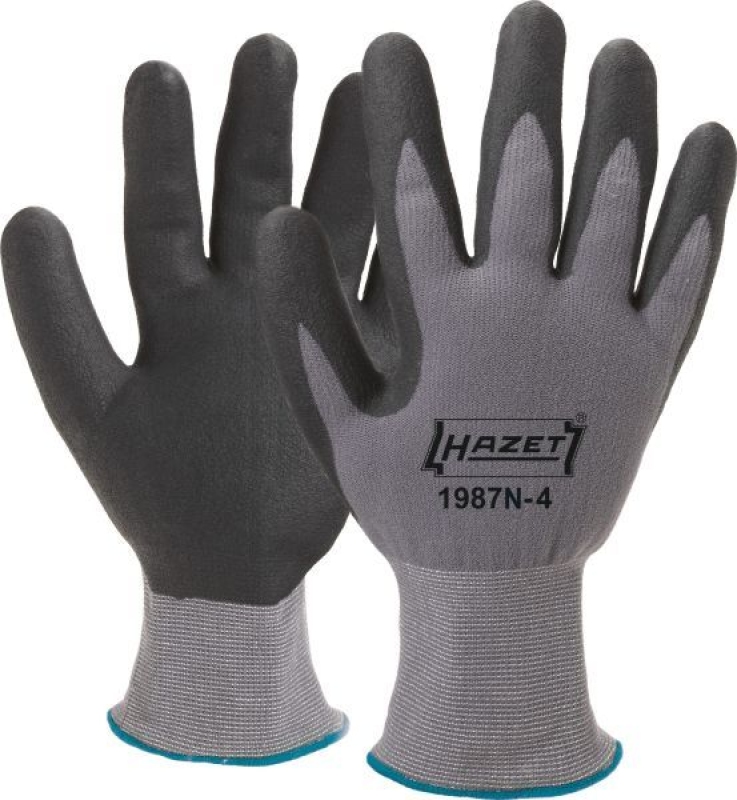 HAZET Schlagschrauber-Set max.678Nm Steckschlüssel Satz 17/19/21mm OS Handschuhe
