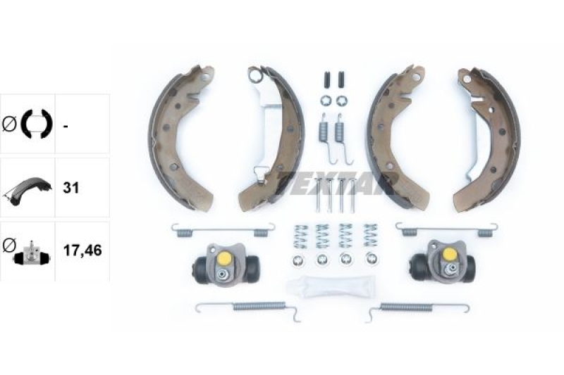 TEXTAR Bremsbackensatz Shoe Kit 83054000