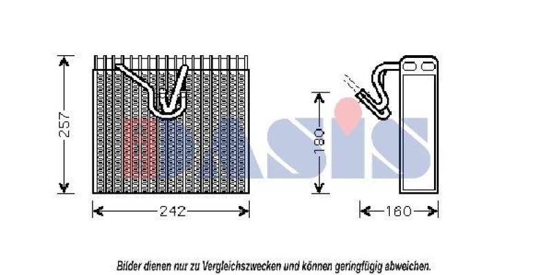 AKS DASIS Evaporator, air conditioning