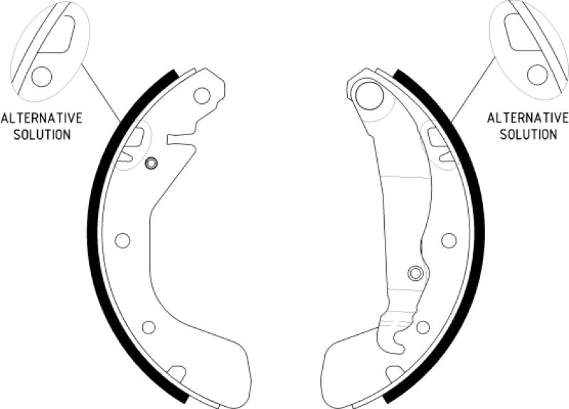 HELLA Brake Shoe Set