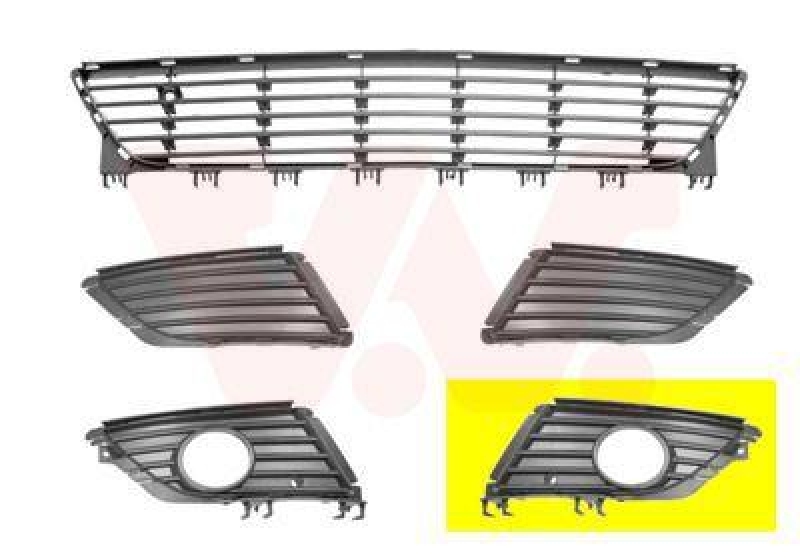 VAN WEZEL Ventilation Grille, bumper ** Equipart **