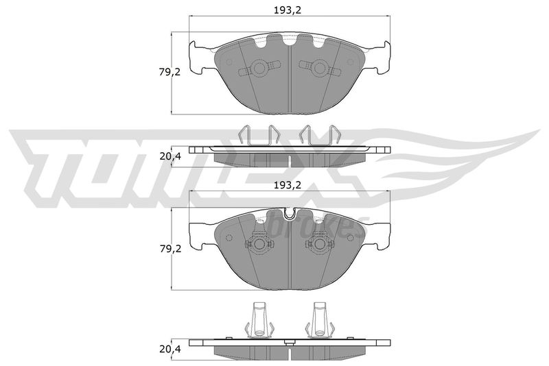 TOMEX Brakes Bremsbelagsatz, Scheibenbremse