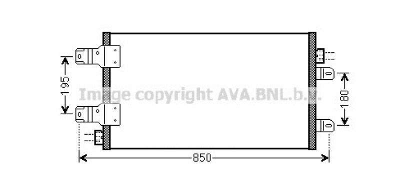 AVA QUALITY COOLING Kondensator, Klimaanlage