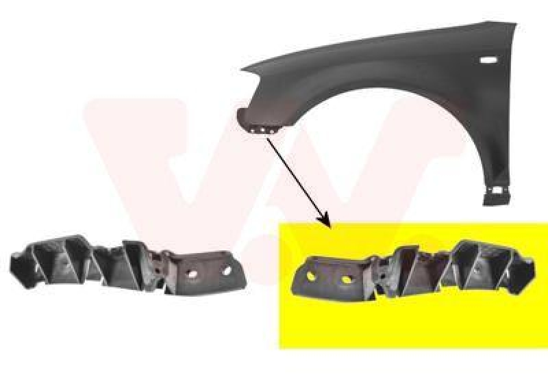 VAN WEZEL Mounting Bracket, bumper