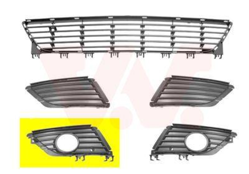 VAN WEZEL Ventilation Grille, bumper ** Equipart **