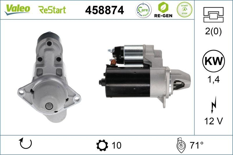 VALEO Starter VALEO RE-GEN AT STOP&START 458874