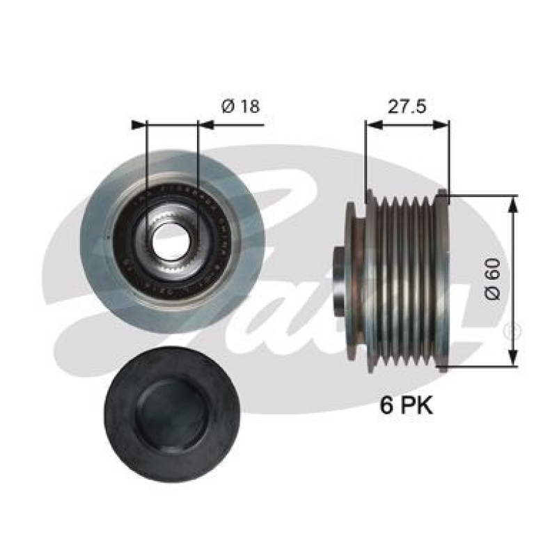 GATES Generatorfreilauf DriveAlign&reg; OAP7176