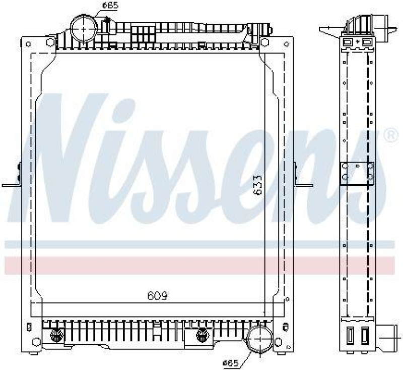 NISSENS Radiator, engine cooling
