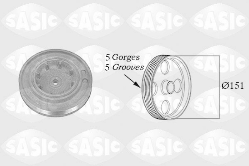 SASIC Belt Pulley, crankshaft